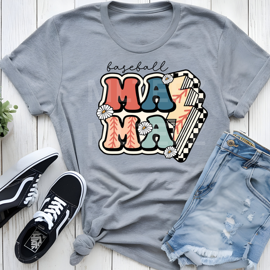 Baseball Mama (24) DTF Direct To Film