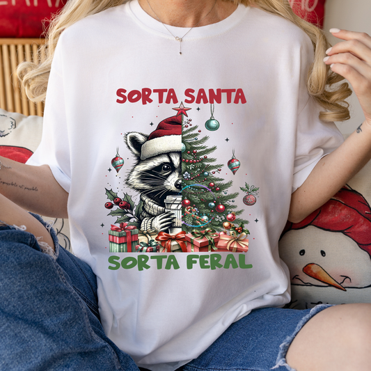 Sorta Santa, Sorta Feral DTF Direct To Film