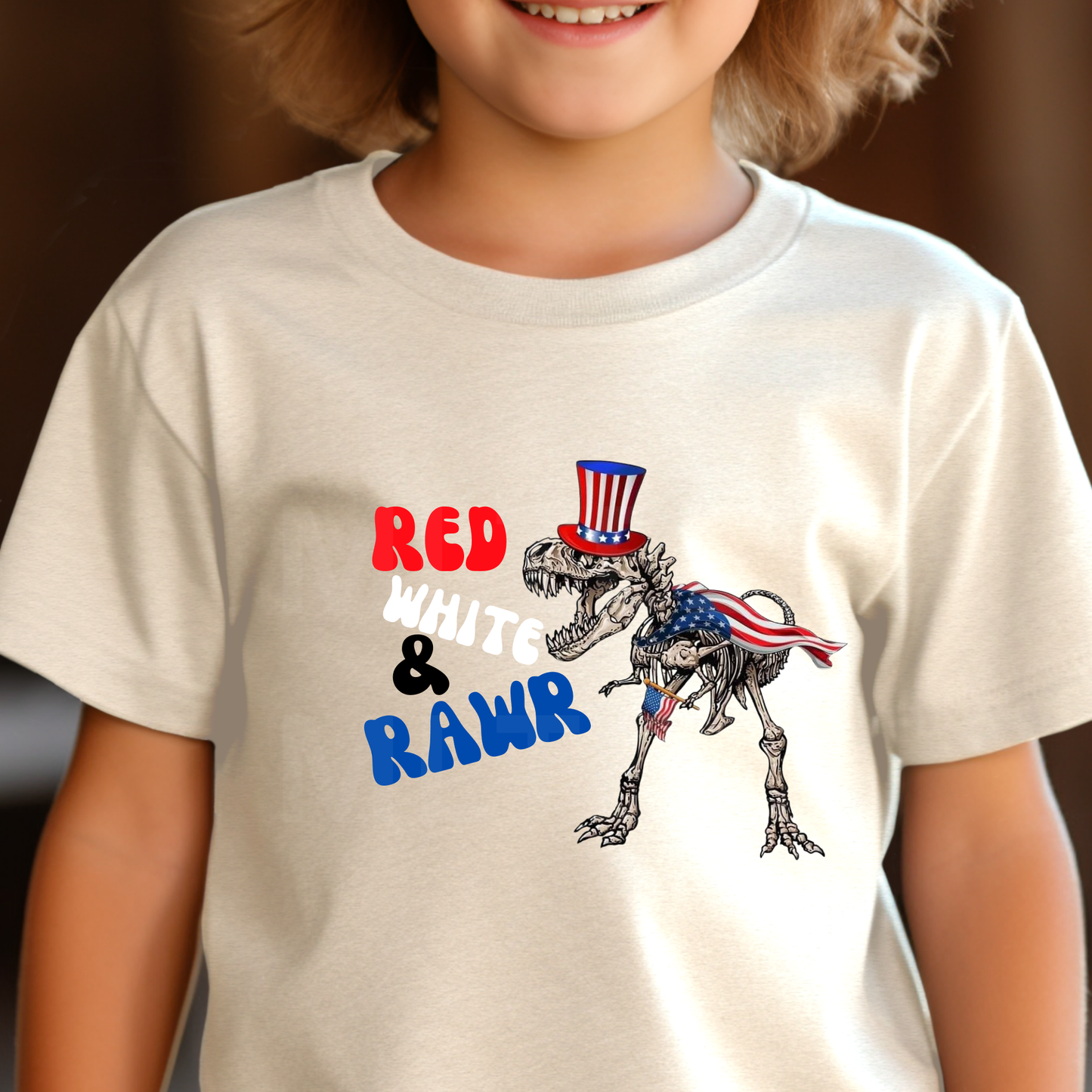 Red, White, & Rawr (1) DTF Direct To Film