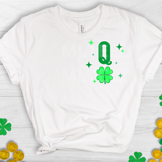 Queen of Clubs (St. Patrick's Day) (3) DTF Direct To Film