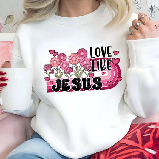 Love Like Jesus (Valentine's Day) (24) DTF Direct to Film