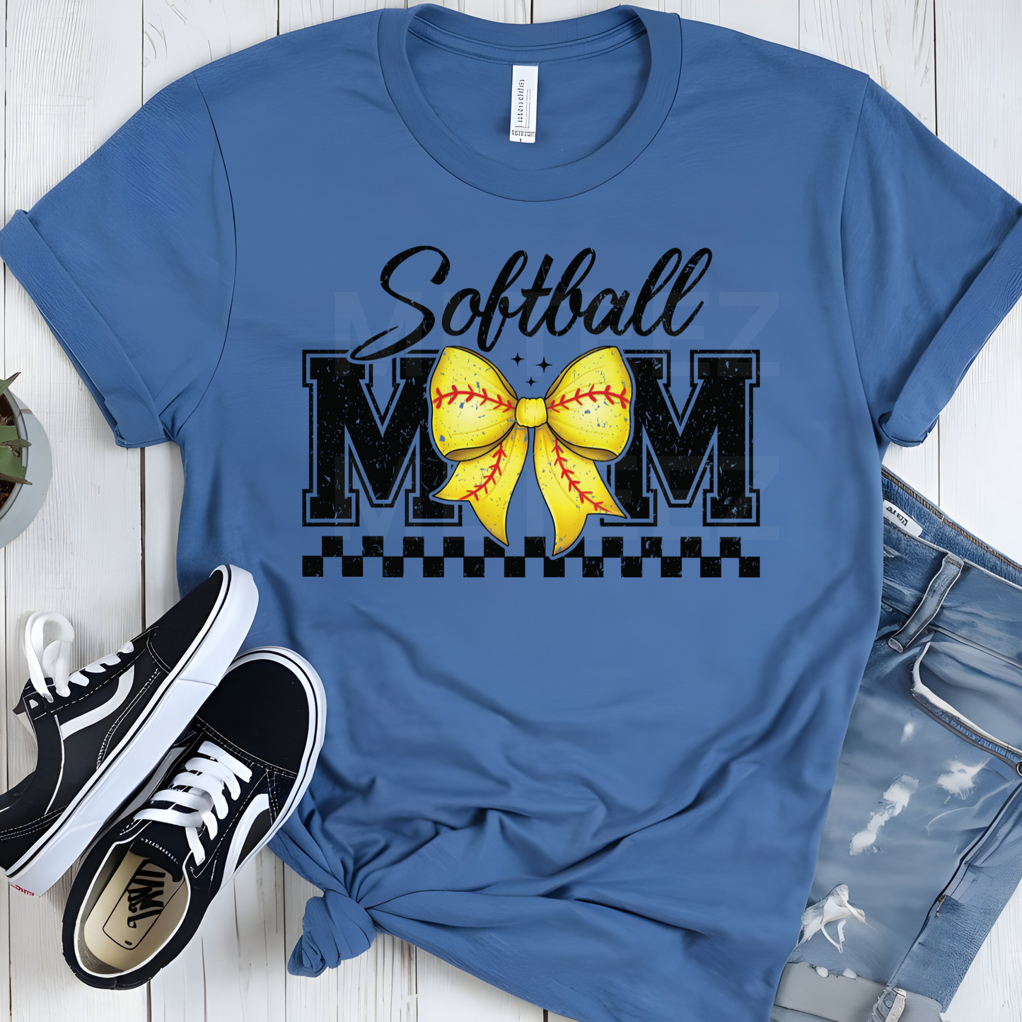 Softball Mom (Distressed) (13) DTF Direct To Film
