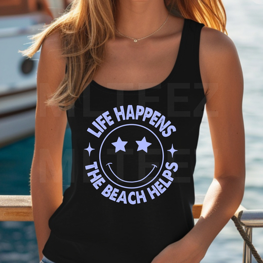 Life Happens The Beach Helps (1) DTF Direct To Film