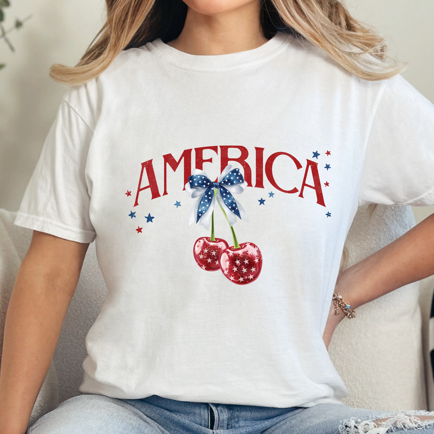 America (Distressed) (6) DTF Direct To Film