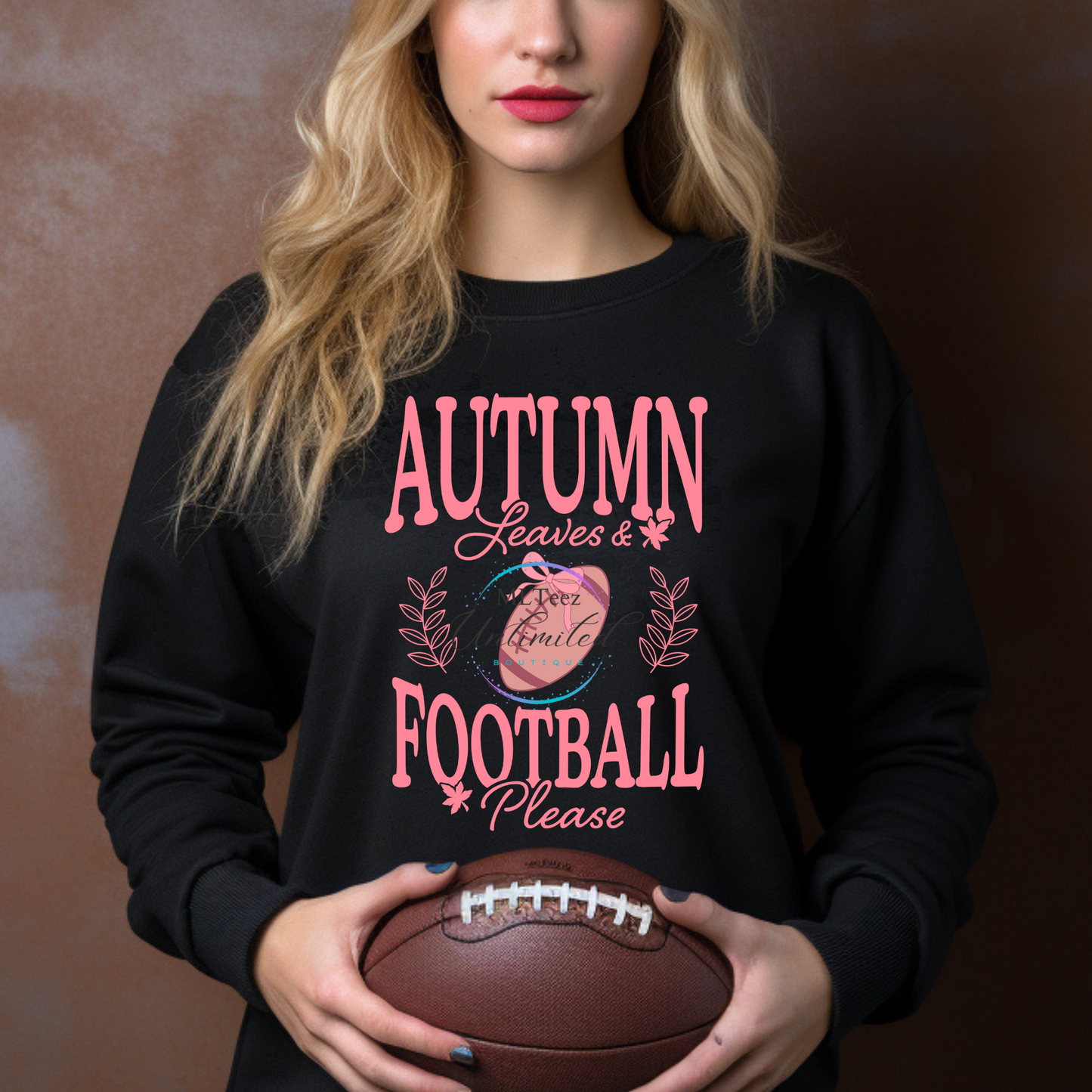 Autumn Leaves & Football Please DTF Direct To Film