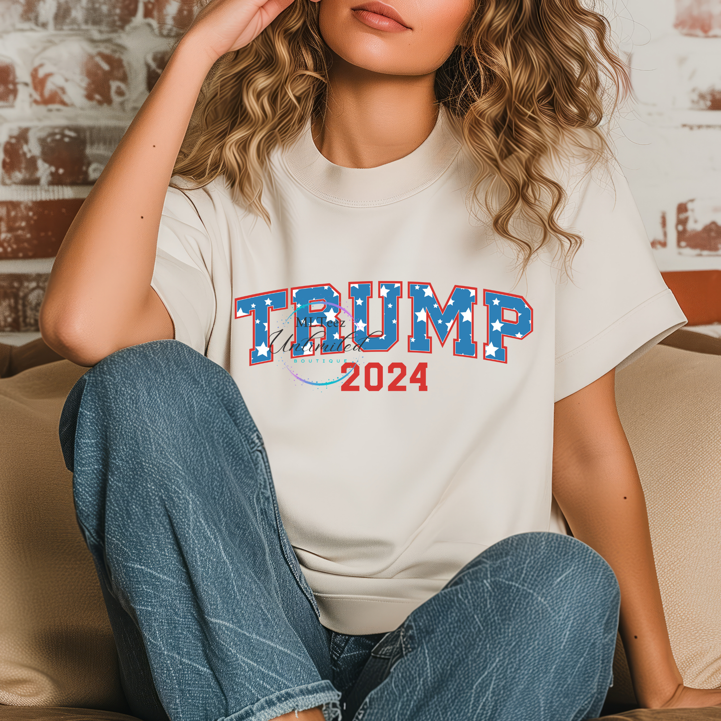 Trump 2024 (Blue/White Stars) DTF Direct To Film