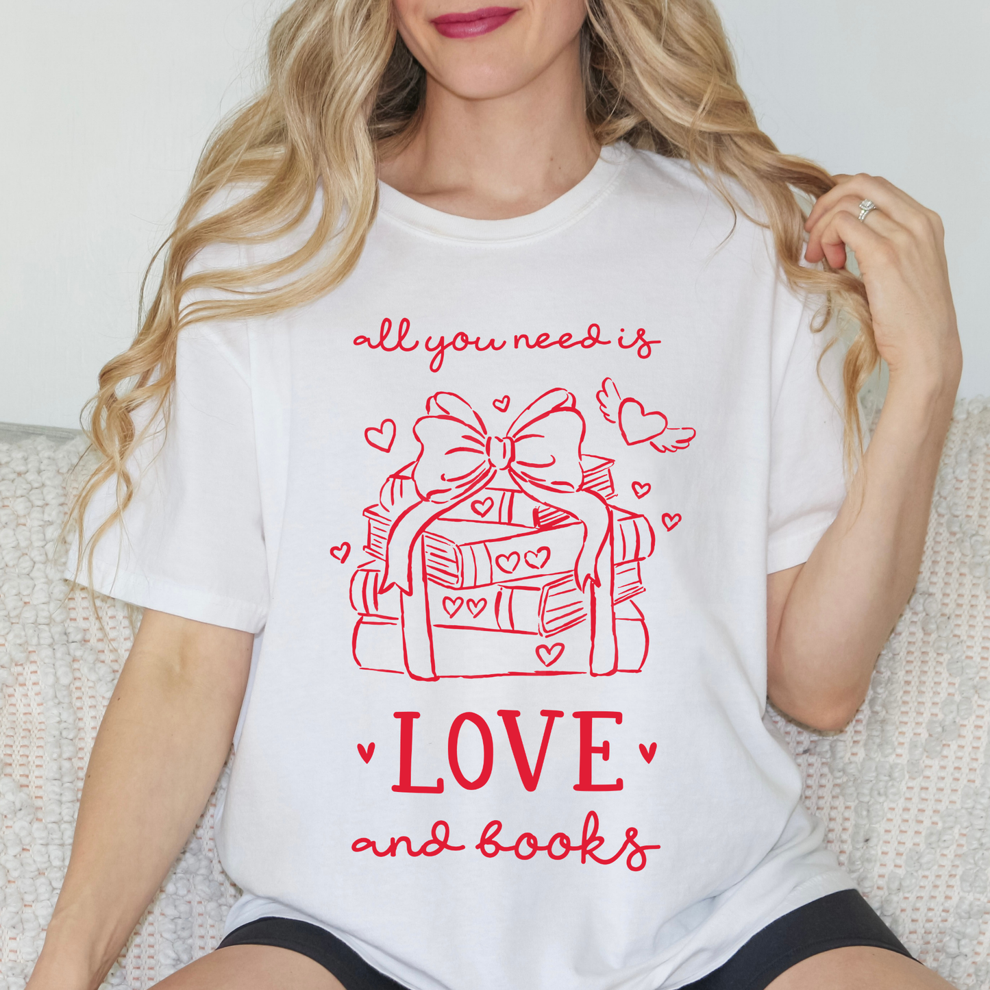 All You Need Is Love And Books (3) DTF Direct To Film
