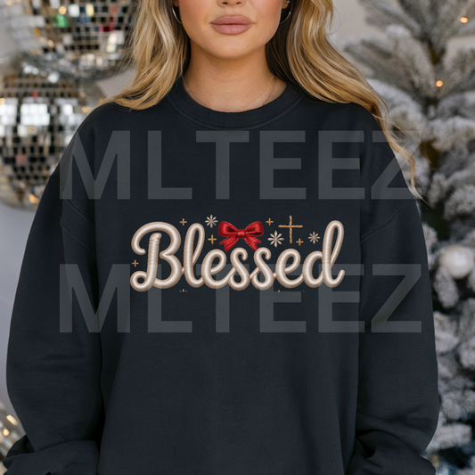 Blessed (Christmas) (1) DTF Direct to Film