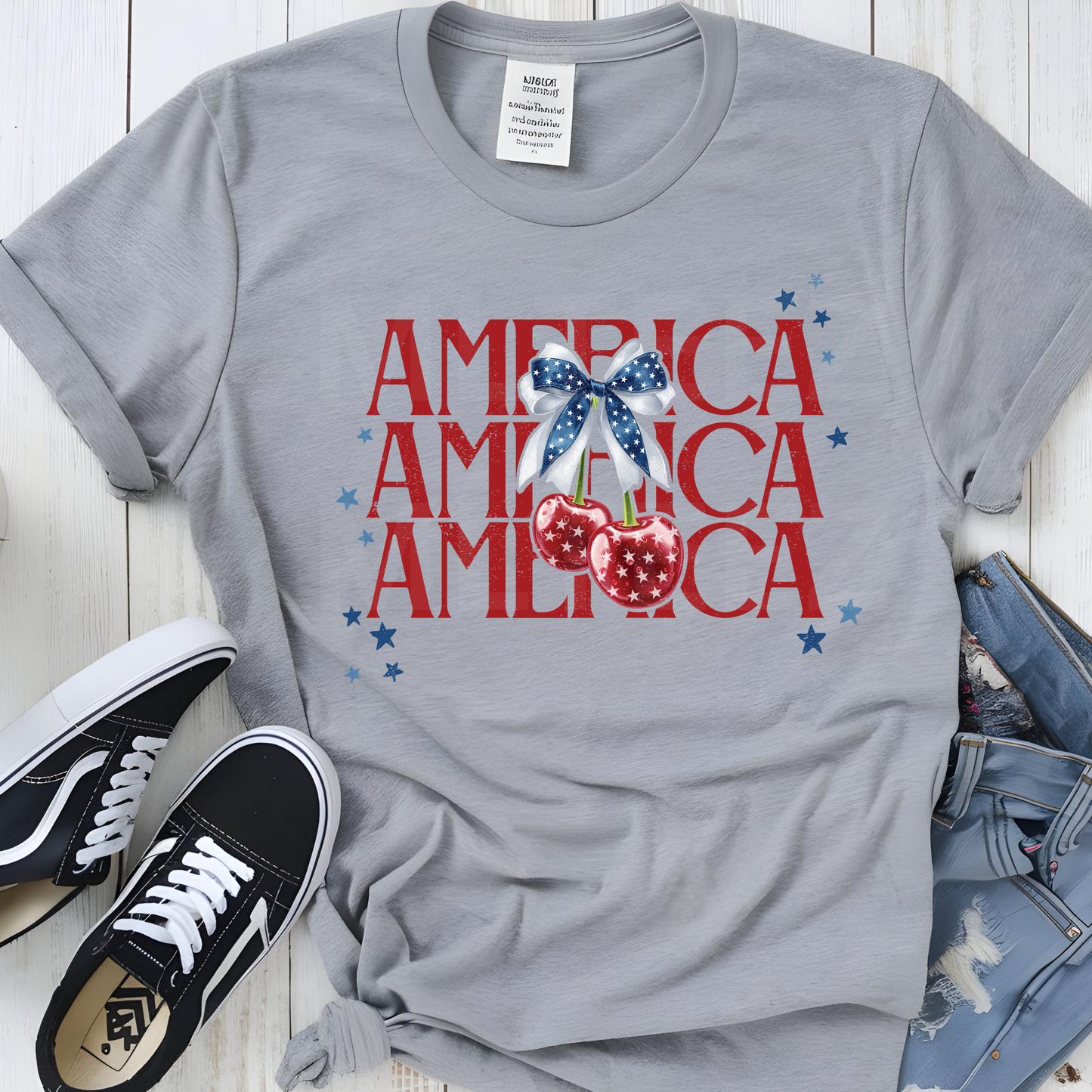 America (Distressed) (7) DTF Direct To Film