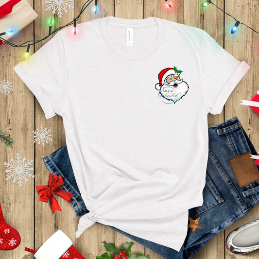 Merry Christmas (Pocket Santa) (Pink/Green) DTF Direct To Film