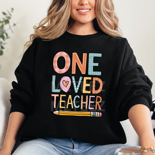 One Loved Teacher (Valentine's Day) (1) DTF Direct to Film