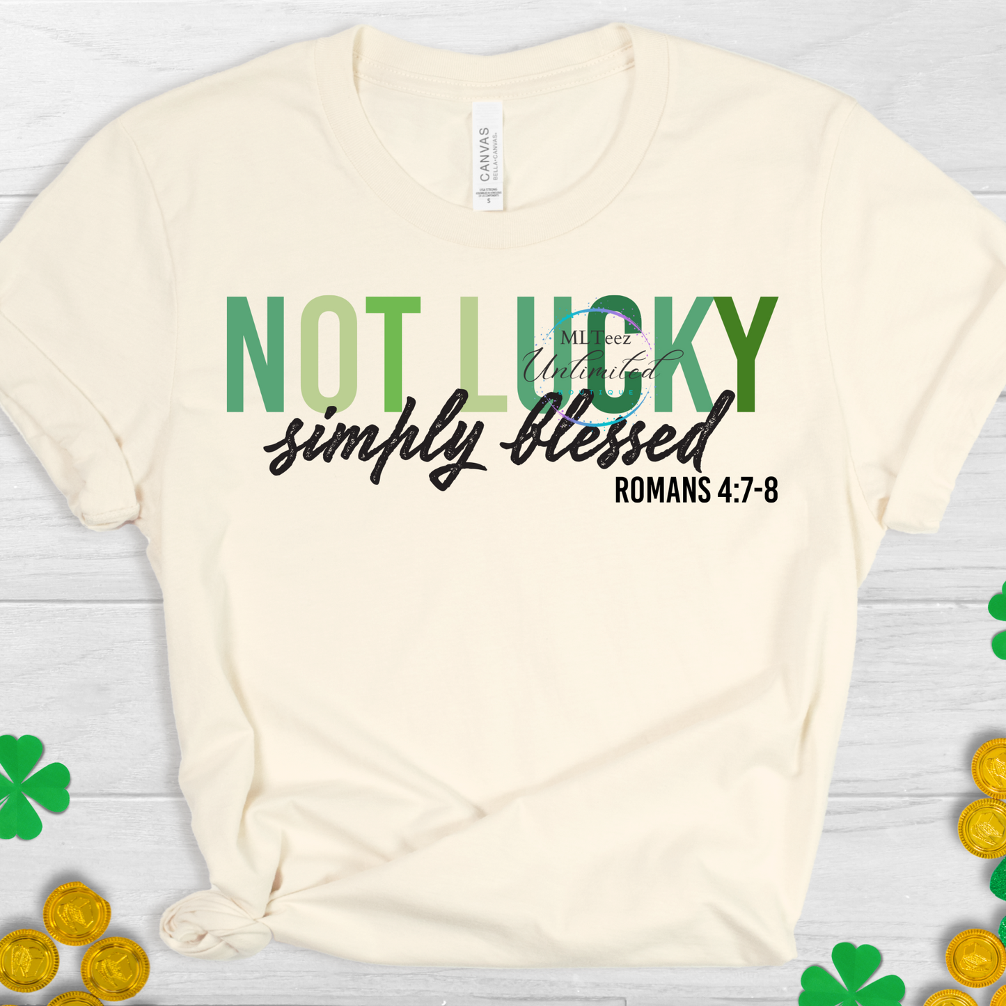 Not Lucky, Simply Blessed (3) DTF Direct To Film