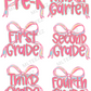 BACK TO SCHOOL (11) PREMADE GANGSHEET  - 22X36  DTF TRANSFERS - DIRECT TO FILM