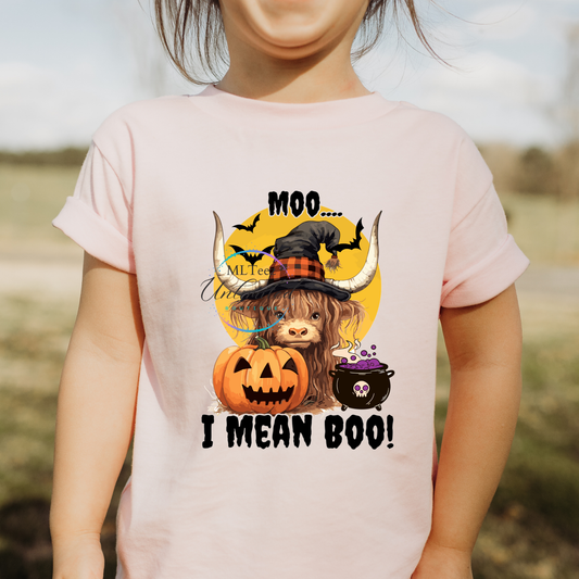 Moo.... I Mean Boo! DTF Direct To Film