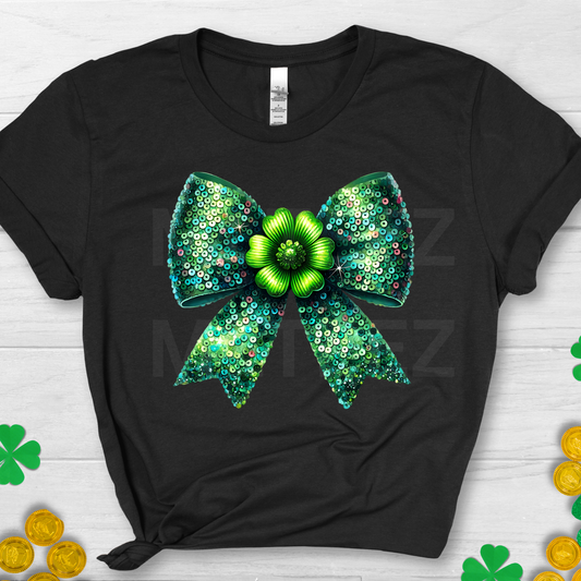 St. Patrick's Day Bow (10) DTF Direct To Film
