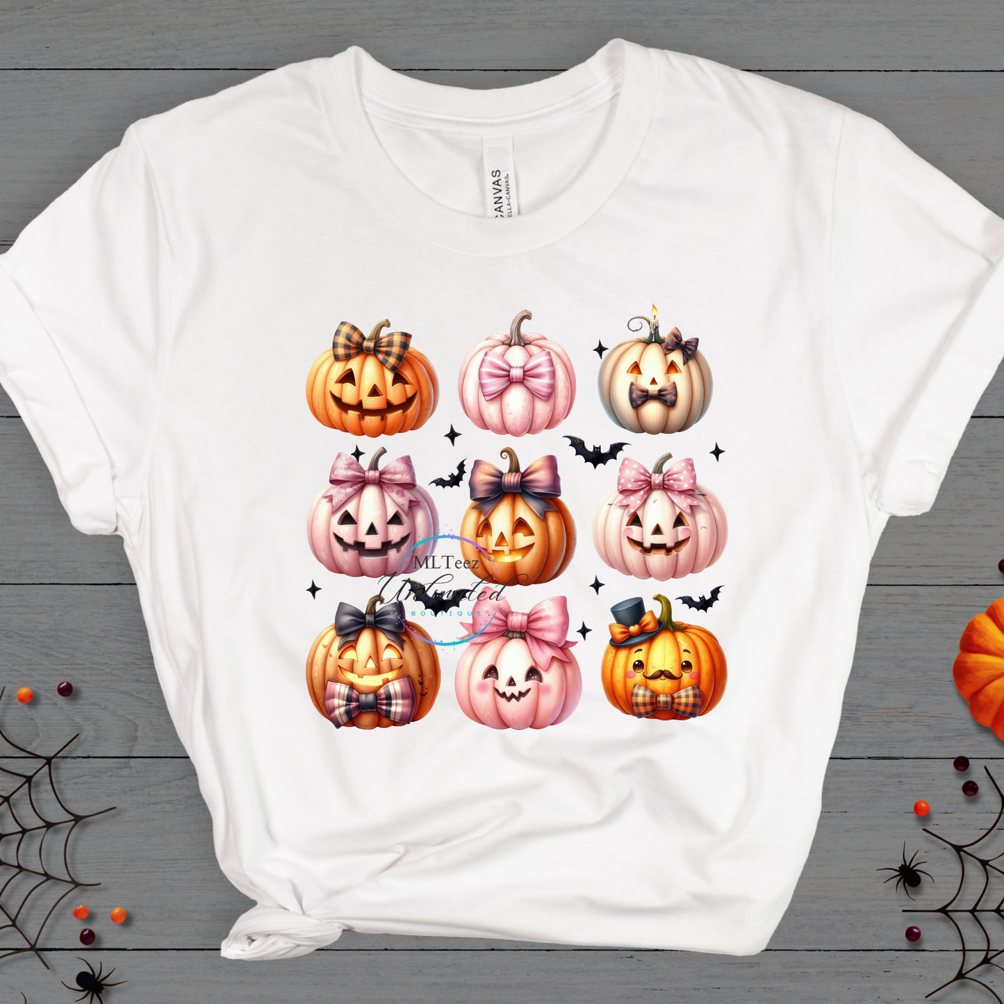 Pumpkin  Coquette (Orange, Pink, White) DTF Direct To Film