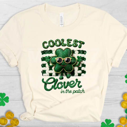 Coolest Clover In The Patch (1) DTF Direct To Film