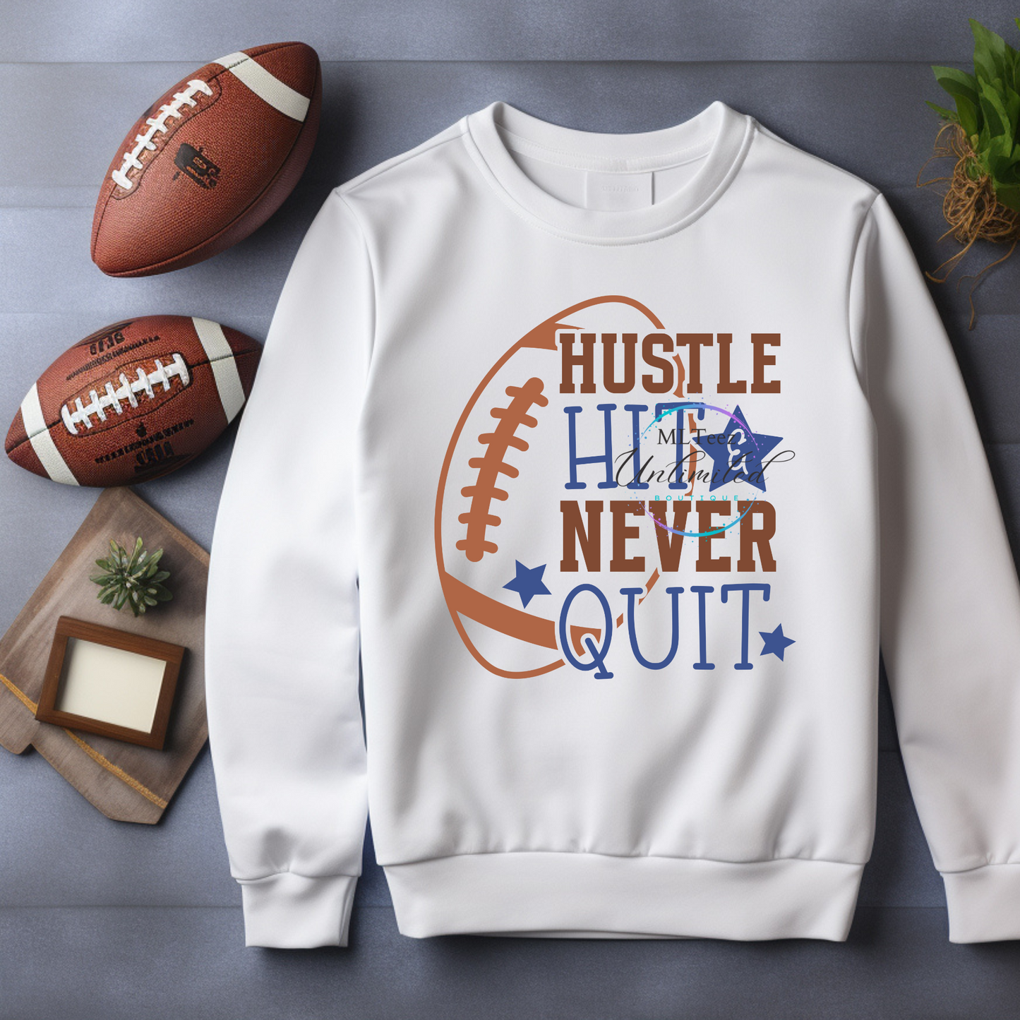 Hustle, Hit, & Never Quit DTF Direct To Film