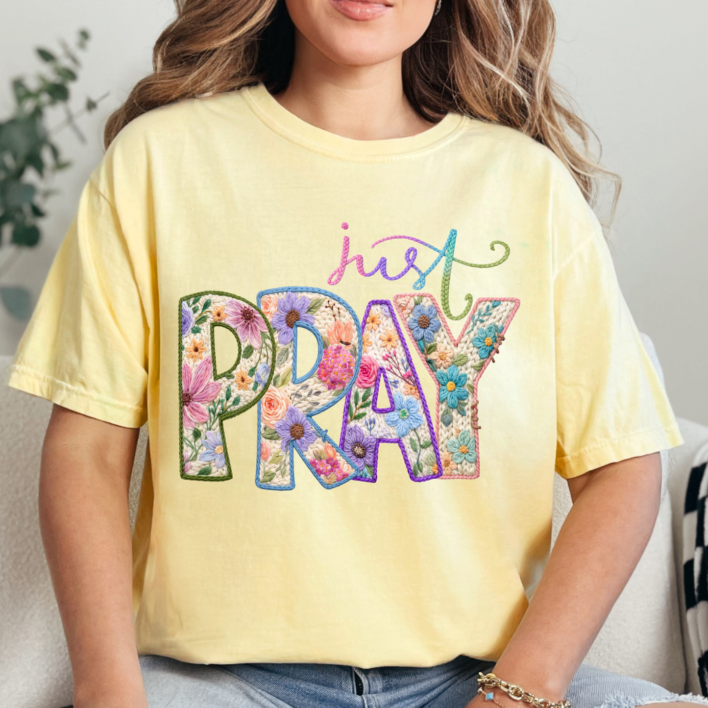 Just Pray (2) DTF Direct to Film