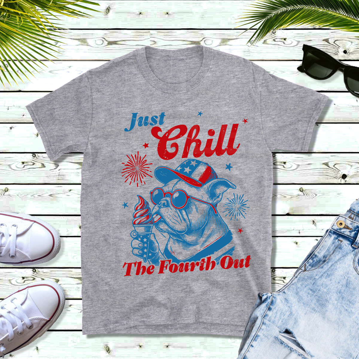 Just Chill The Fourth Out (1) DTF Direct To Film