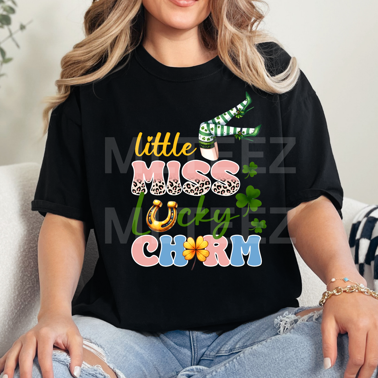 Little Miss Lucky Charm (1) DTF Direct To Film