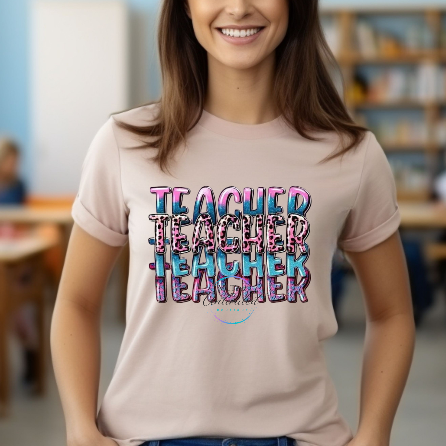 Teacher, Teacher, Teacher, Teacher DTF Direct To Film