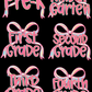 BACK TO SCHOOL (11) PREMADE GANGSHEET  - 22X36  DTF TRANSFERS - DIRECT TO FILM