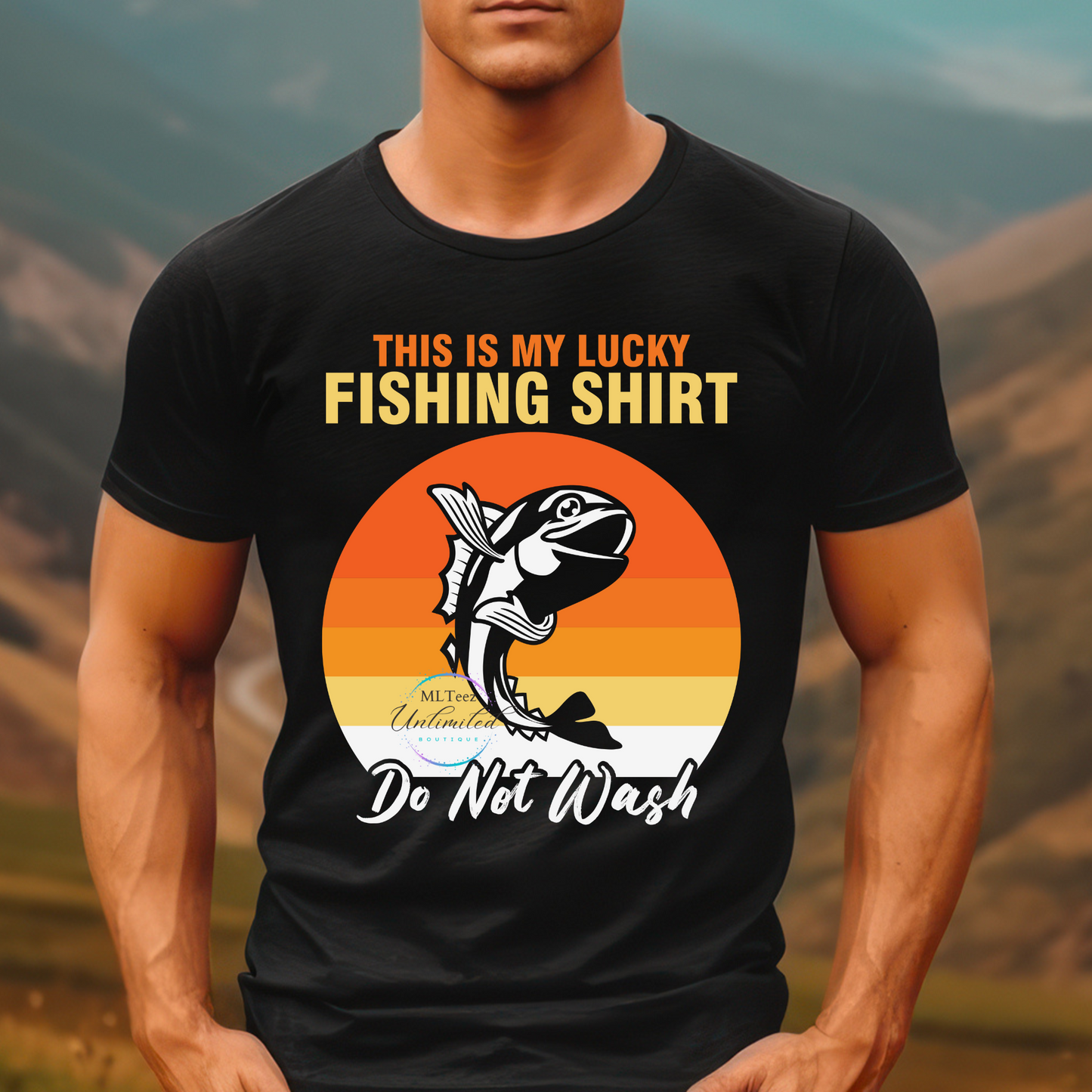 This Is My Lucky Fishing Shirt Do Not Wash DTF Direct To Film