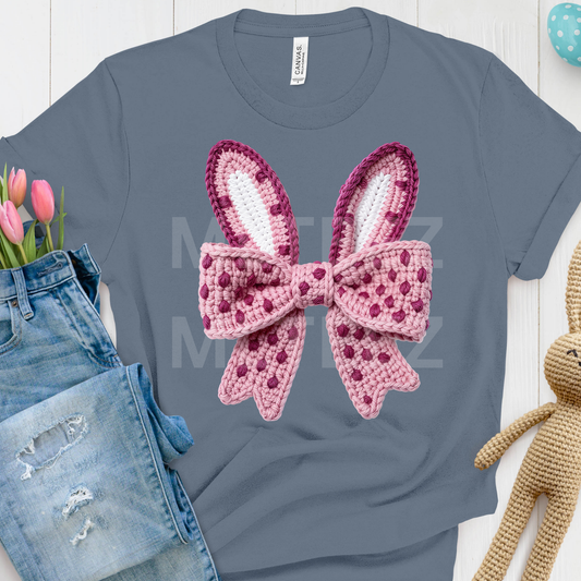 Bunny Ears Bow (84) DTF Direct To Film