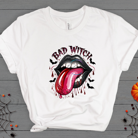 Bad Witch (Red & Black Lips) (2) DTF Direct To Film