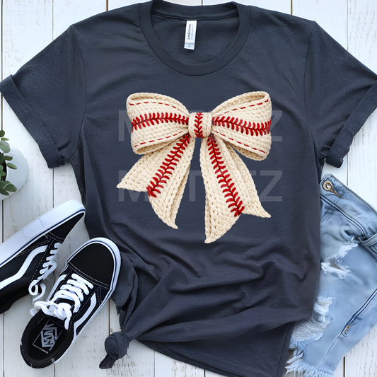 Baseball Bow (11) DTF Direct To Film