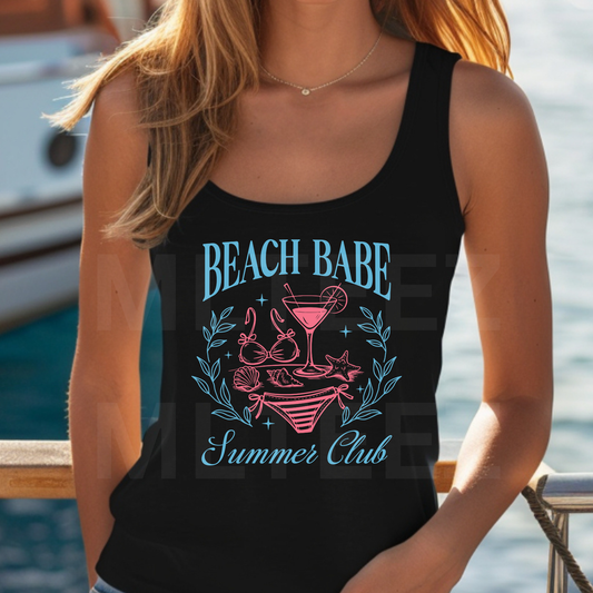 Beach Babe Summer Club (1) DTF Direct To Film