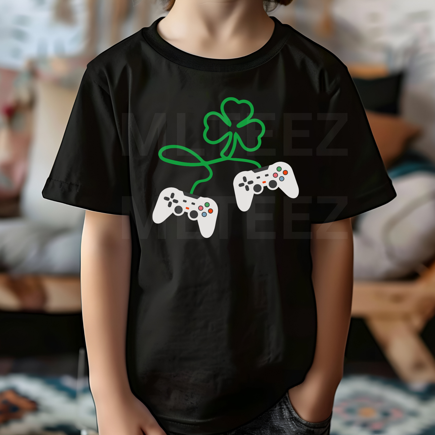 St. Patrick's Day Gaming Controllers DTF Direct To Film