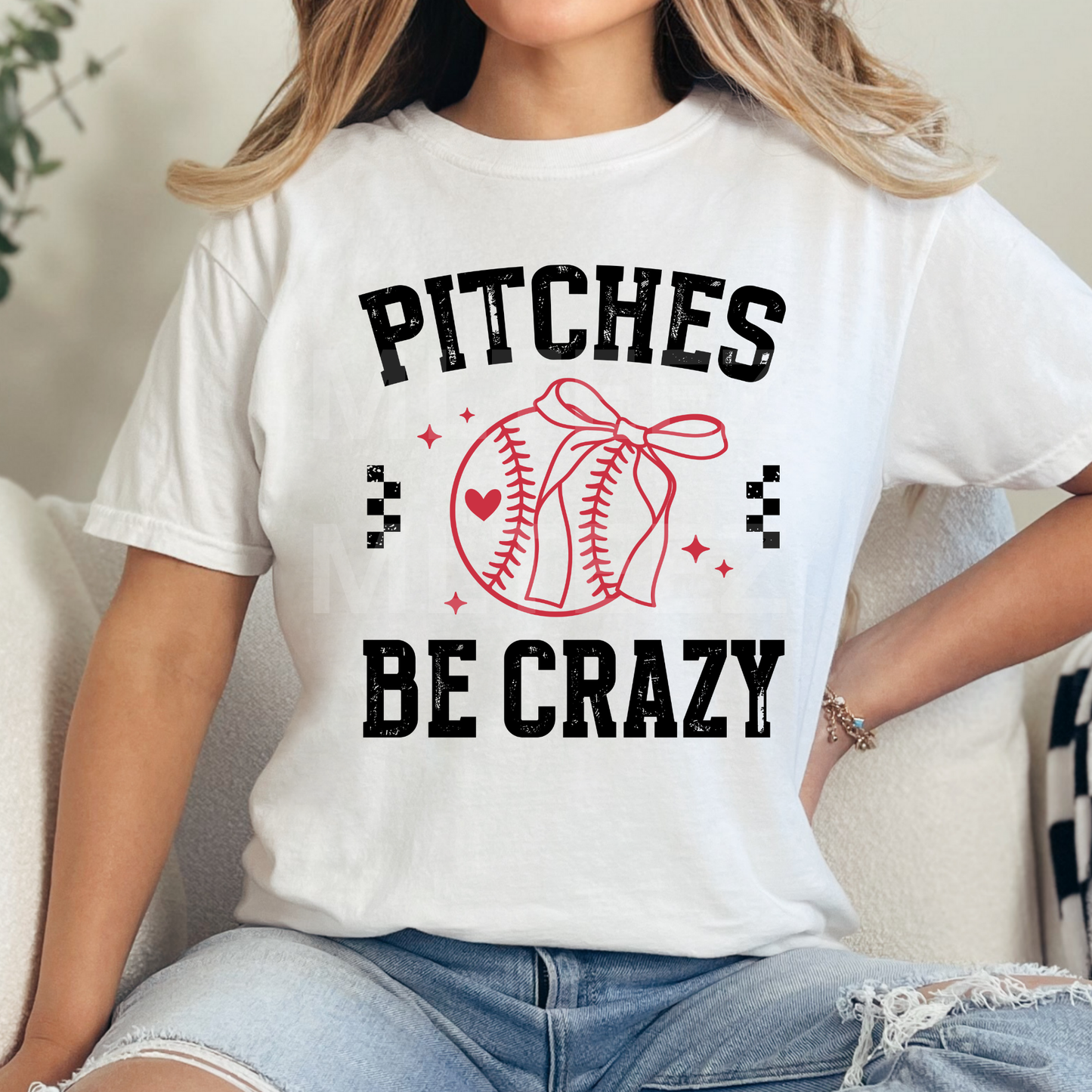 Pitches Be Crazy (Baseball) (1) DTF Direct To Film