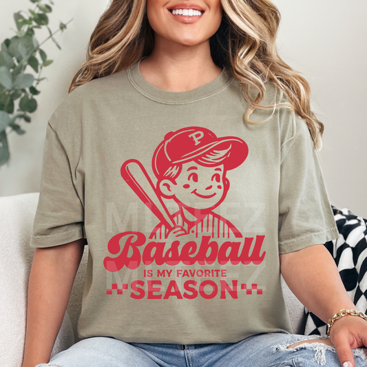 Baseball Is My Favorite Season (1) DTF Direct To Film