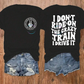I Don't Ride On The Crazy Train I Drive It (White) (Pocket) DTF Direct To Film