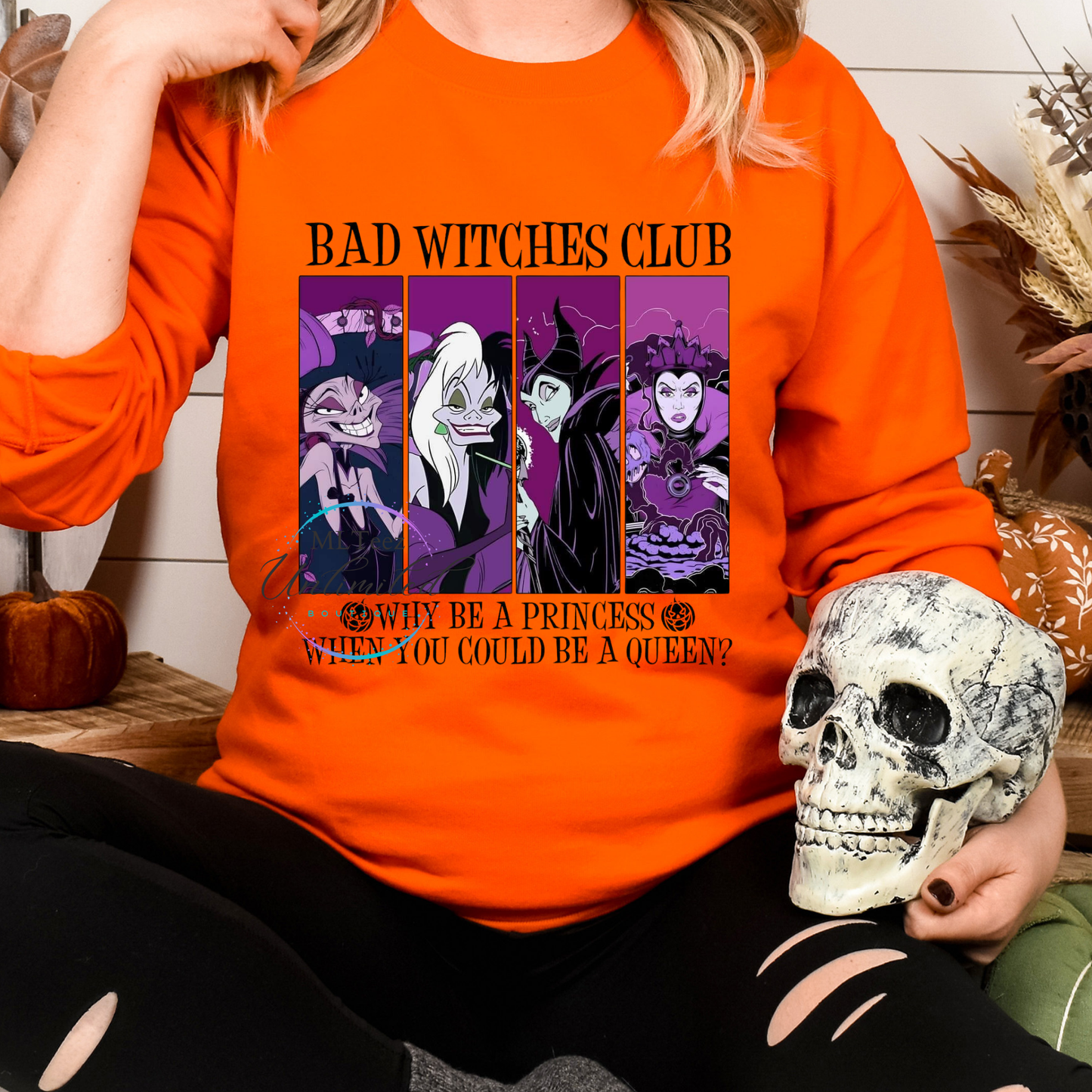 Bad Witches Club Why Be A Princess  DTF Direct To Film