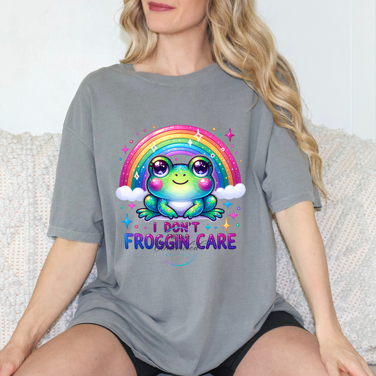 I Don't Froggin Care DTF Direct To Film