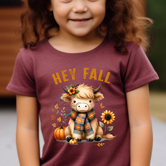 Hey Fall (Fall Cow) DTF Direct To Film