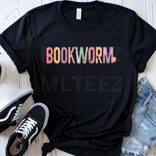 Books Worm (1) DTF Direct To Film