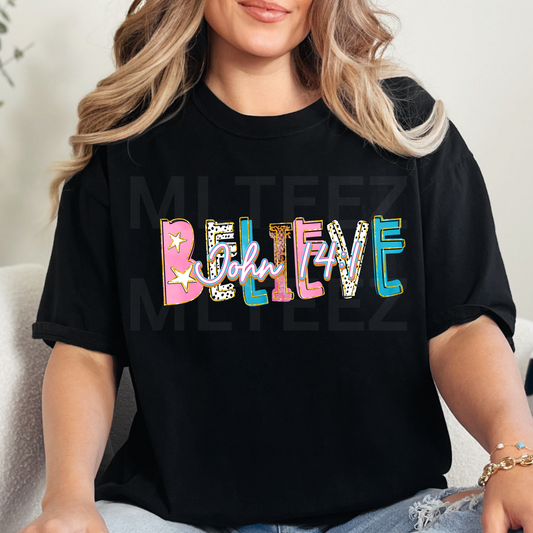 Believe (4) DTF Direct to Film