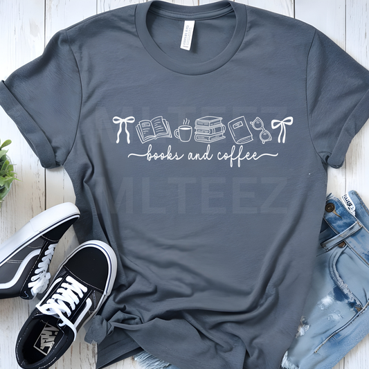 Books and Coffee (1) DTF Direct To Film