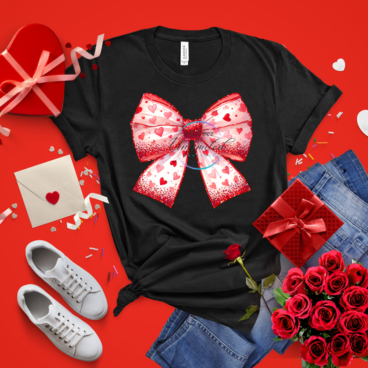 Valentine Bow (30) DTF Direct To Film