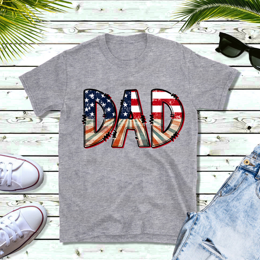 Dad (Patriotic) (1) DTF Direct To Film