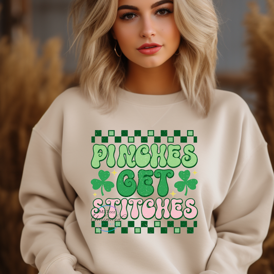 St. Patrick's Day Pinches Get Stitches DTF Direct To Film