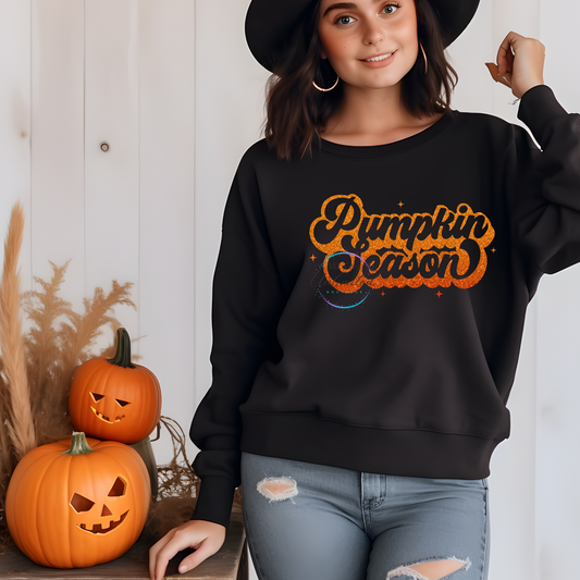 Pumpkin Season (Orange Glitter) DTF Direct To Film