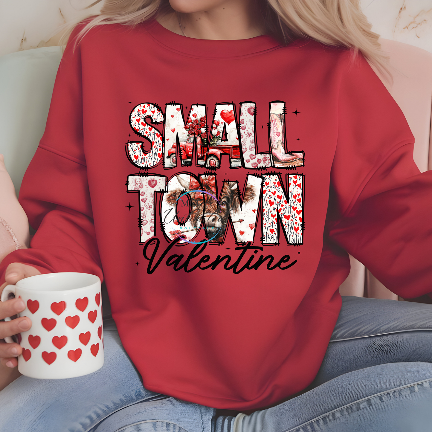 Small Town Valentine (2) DTF Direct To Film