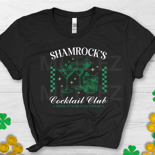 Shamrock's Cocktail Club (St. Patrick's Day) (3) DTF Direct To Film
