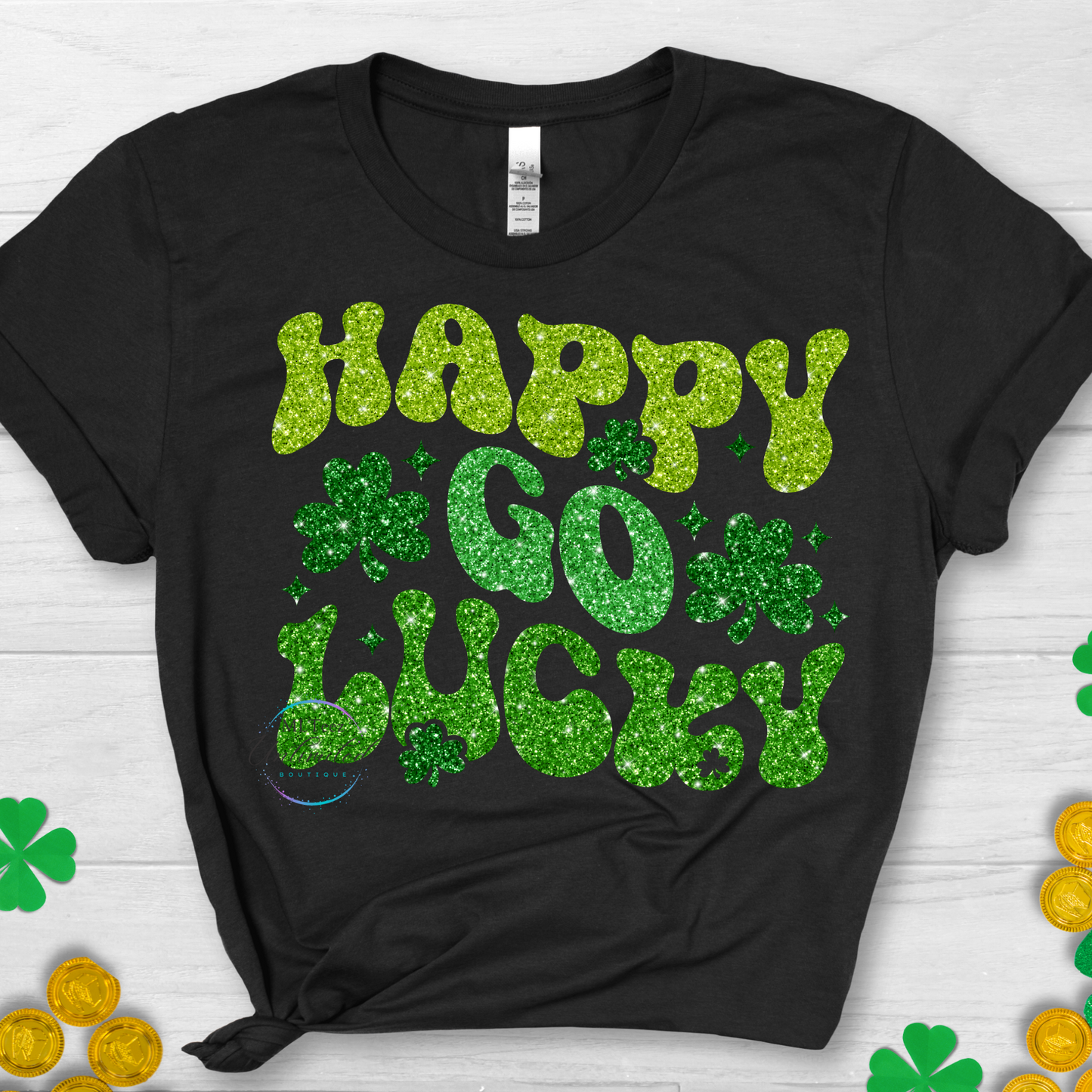 St. Patrick's Day Happy Go Lucky  DTF Direct To Film