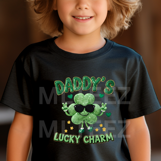 Daddy's Lucky Charm (2) DTF Direct To Film